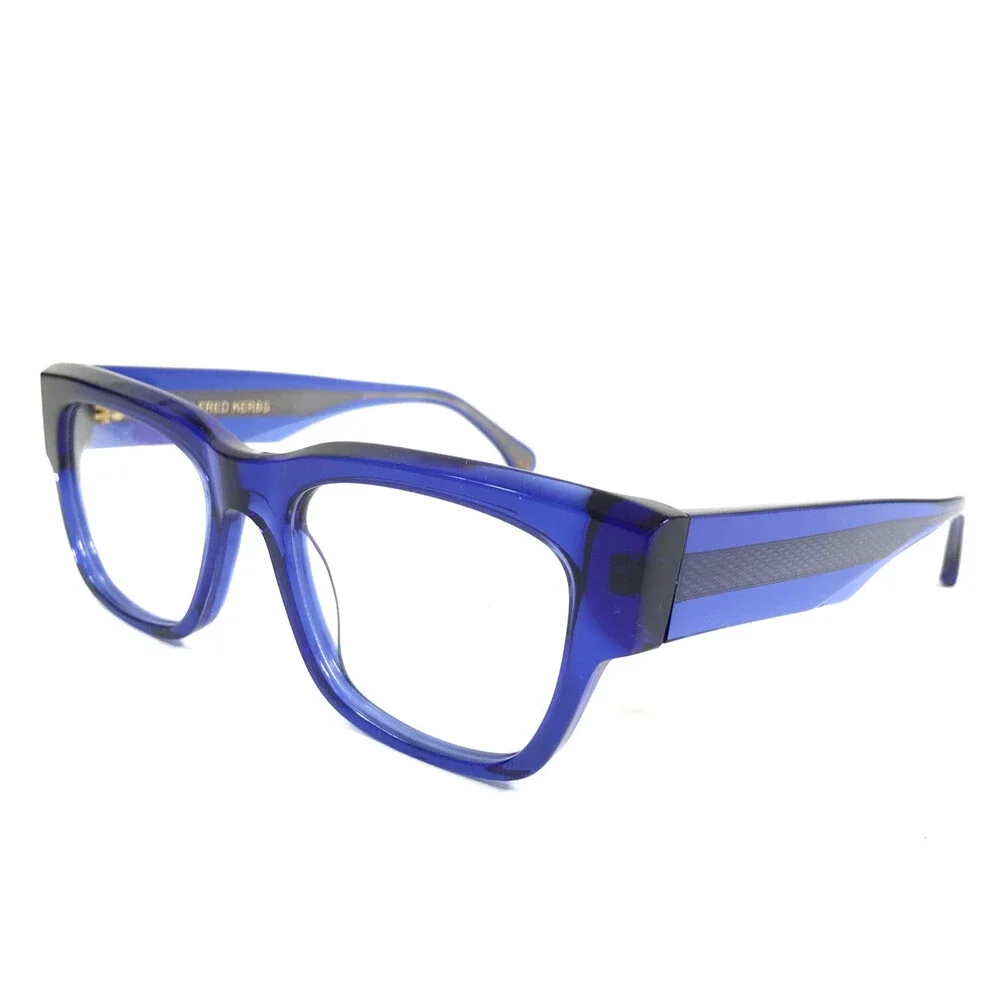 Alfred Kerbs Eyeglasses Frames MIA BL Translucent Blue Square Full Rim 53-19-145